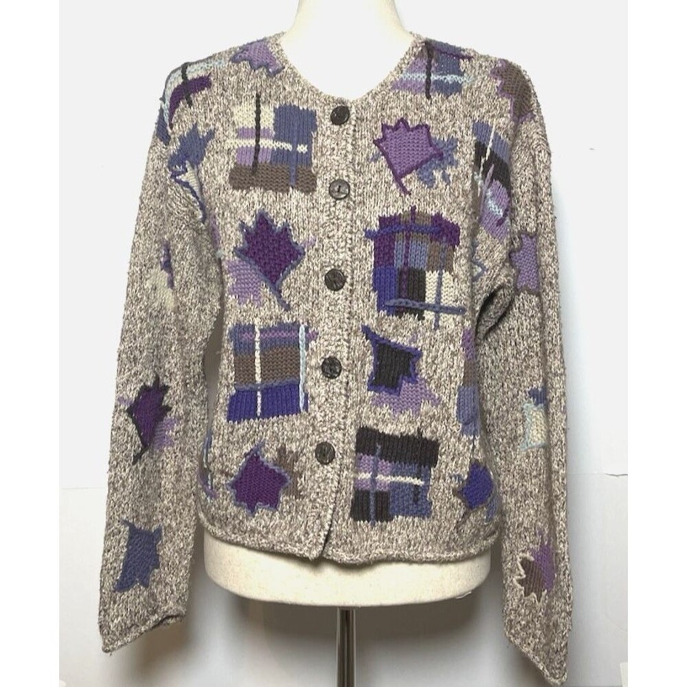 Vintage Sigrid Olsen Cardigan Sweater Women’s Med Handknit RARE! #cabincore